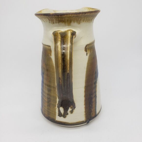 Vintage 1970s Fred Evangel Pottery Inc. New Mexico Pottery Ceramic Pitcher - Picture 3 of 12
